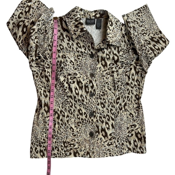 Additions by Chico’s Animal Print Light Weight Jacket - Picture 9 of 11